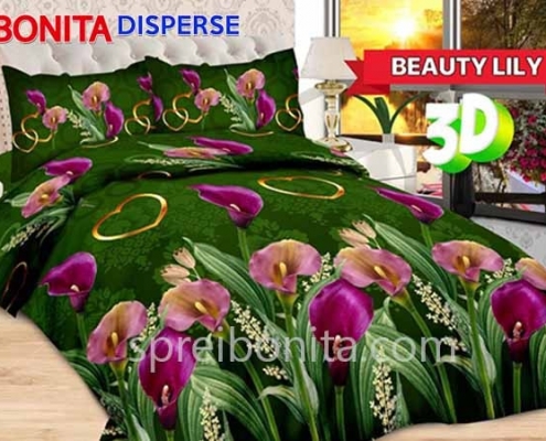 Sprei Bonita Beauty Lily 3D King 180x200