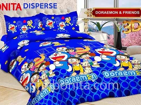 Sprei Bonita Doraemon Friends 3D King 180x200