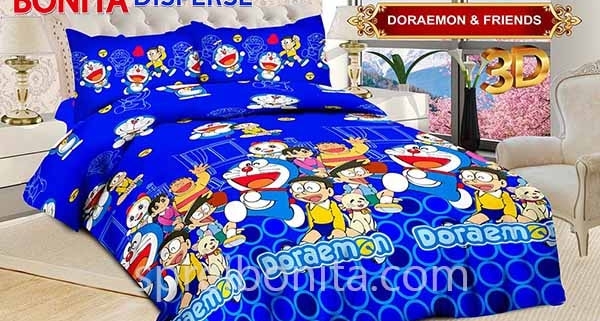 Sprei Bonita Doraemon Friends 3D King 180x200