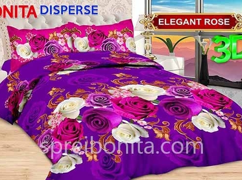 Sprei Bonita Elegant Rose 3D King 180x200