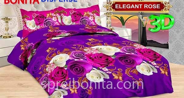 Sprei Bonita Elegant Rose 3D King 180x200