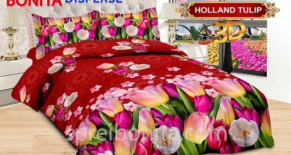 Sprei Bonita Holland Tulip 3D King 180x200