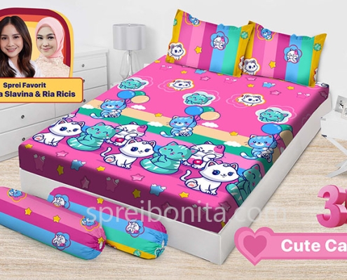 Sprei Emilia Cute Cat