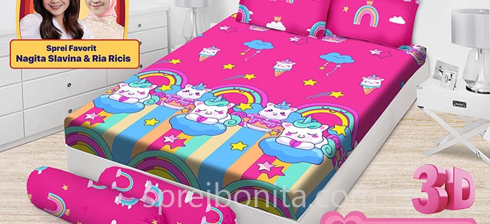 Sprei Emilia Unicorn Donut