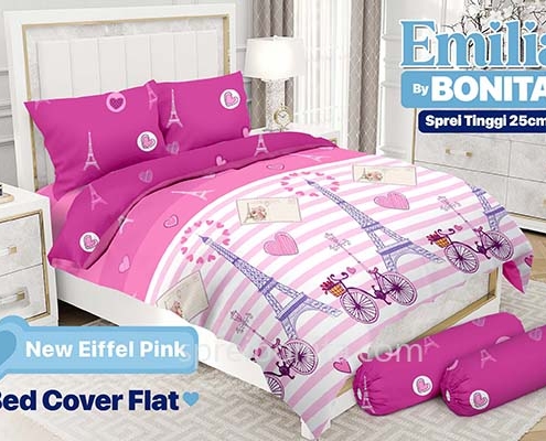 Bed Cover Bonita Emilia New Eiffel Pink